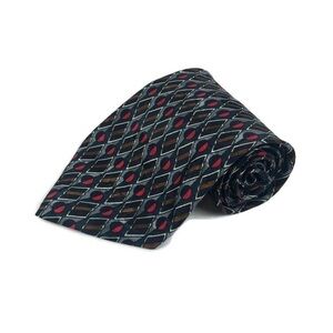 City One Mens Tie, Black Red